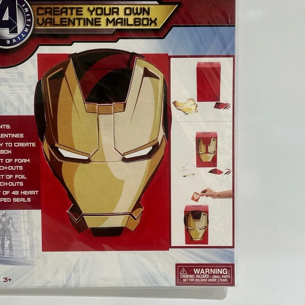 Marvel Iron Man 3 Create Your Own Valentine Box with 32 Valentines